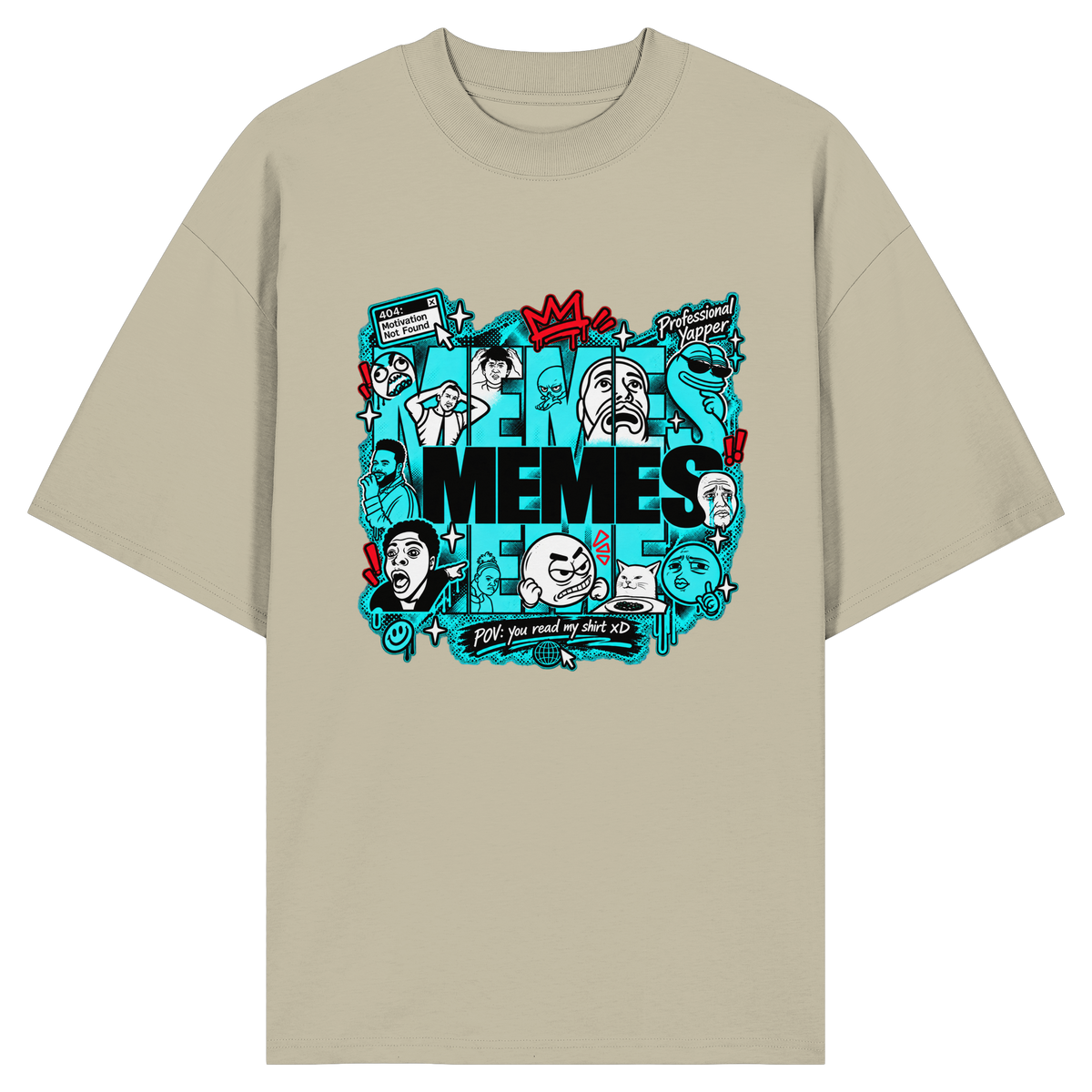 Das Meme - Bio-Oversize-Shirt