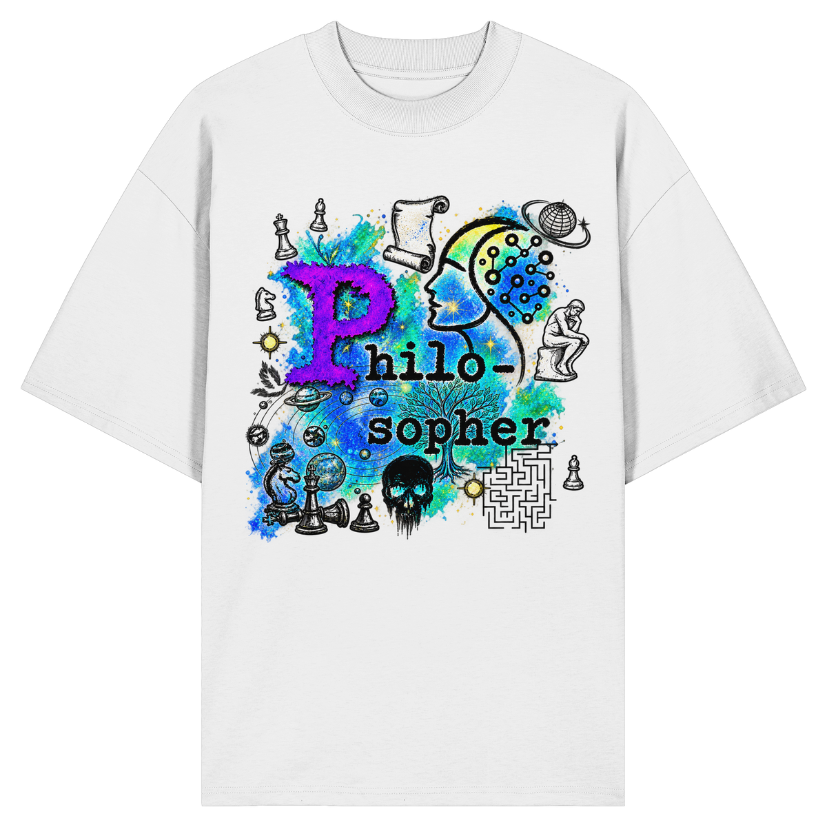 The Philosopher - Camicia oversize biologica