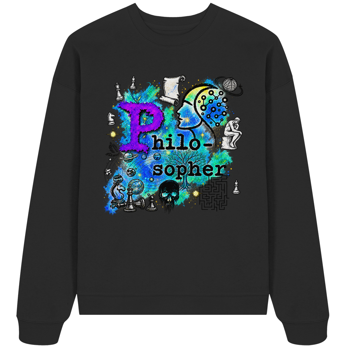 Der Philosoph - Bio-Oversize-Sweatshirt
