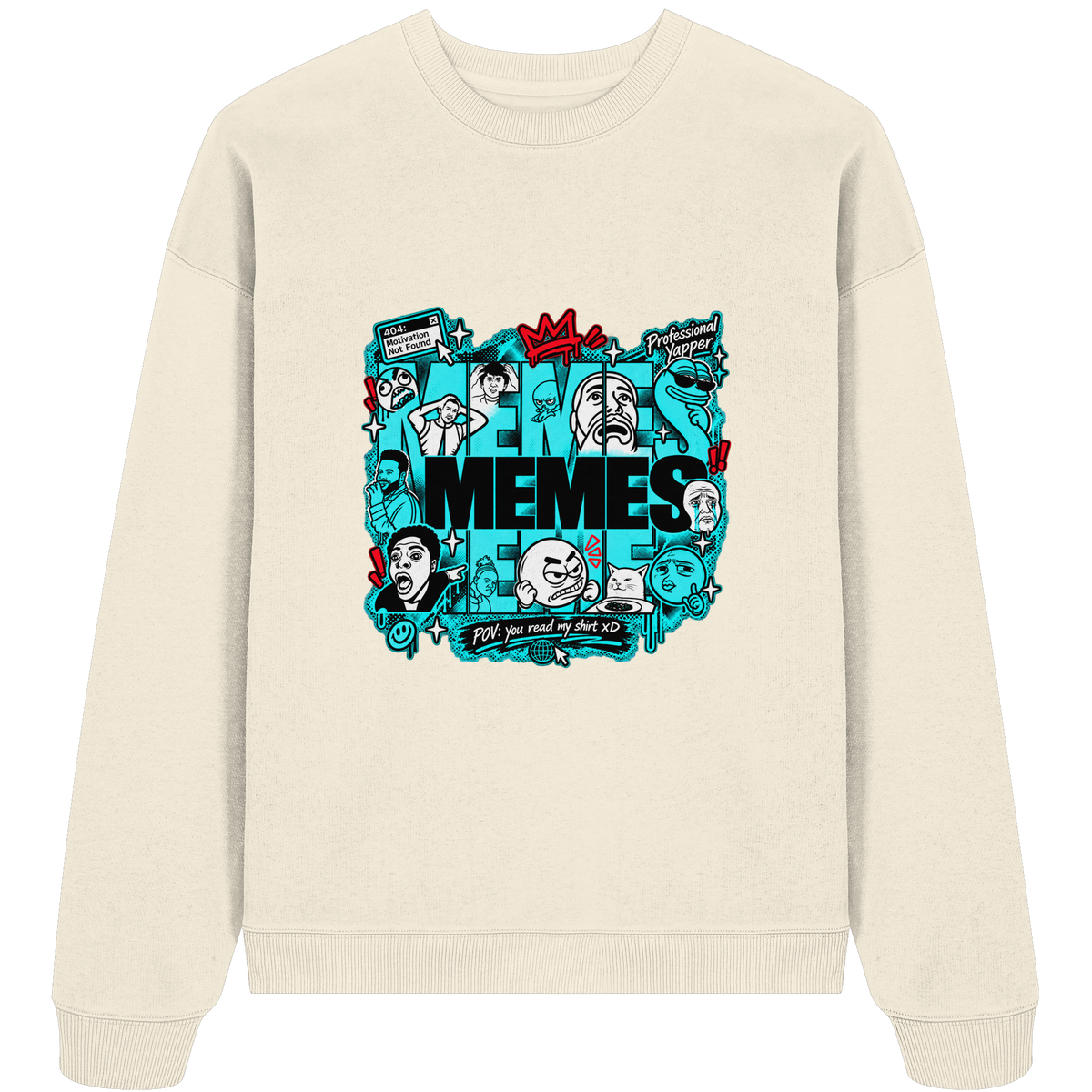 The Meme - Organic Oversize Sweatshirt