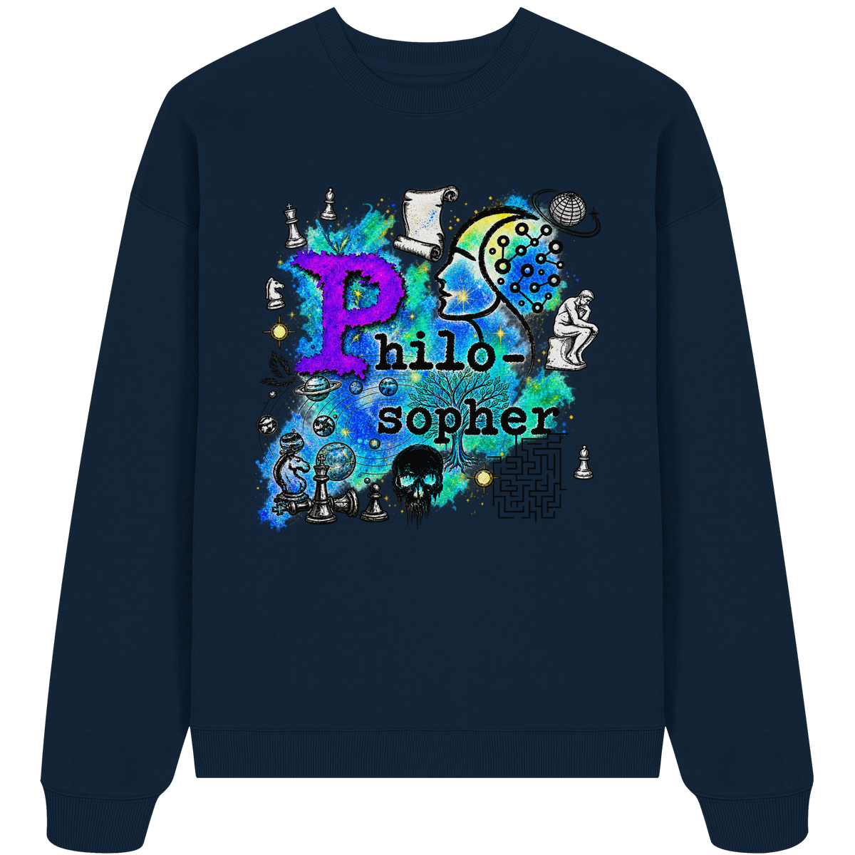 Der Philosoph - Bio-Oversize-Sweatshirt