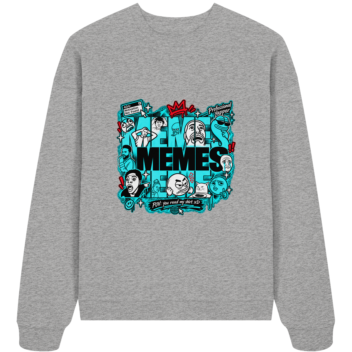 The Meme - Organic Oversize Sweatshirt