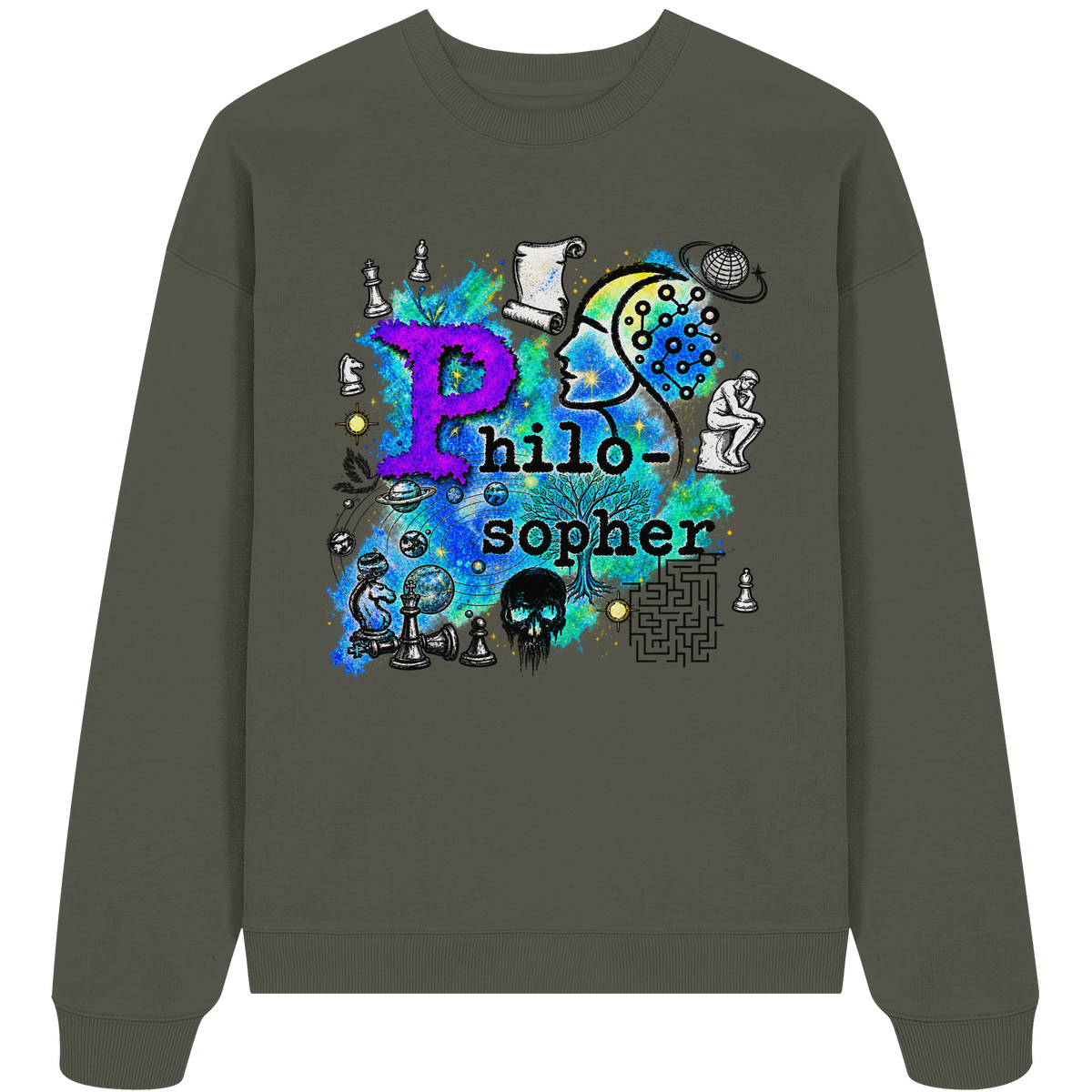 Der Philosoph - Bio-Oversize-Sweatshirt
