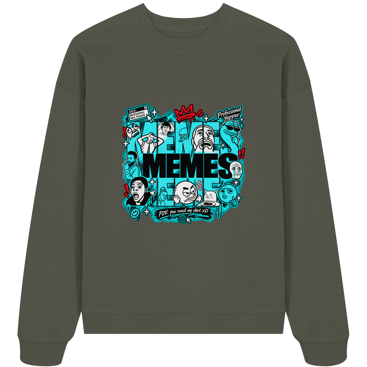 The Meme - Organic Oversize Sweatshirt