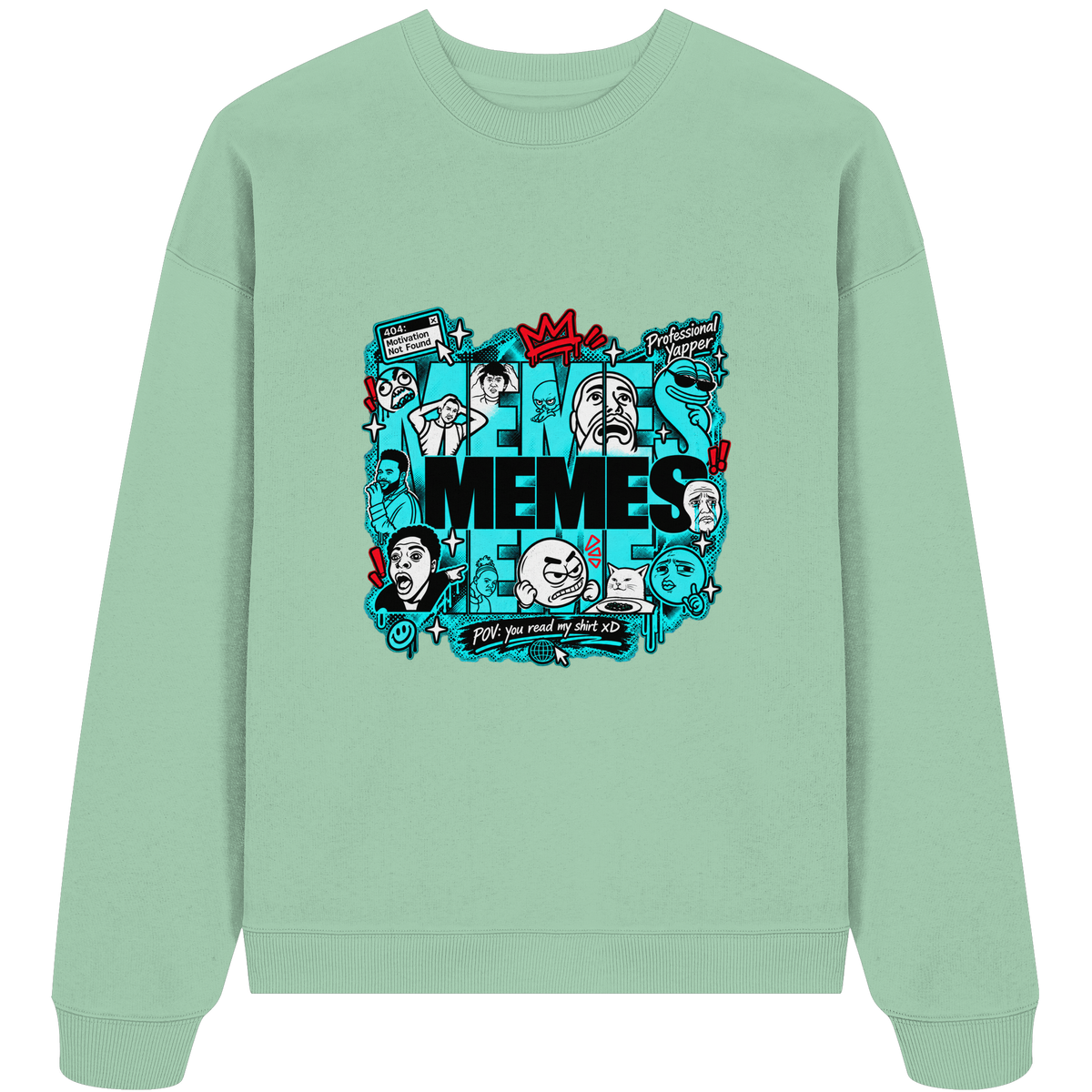 The Meme - Organic Oversize Sweatshirt