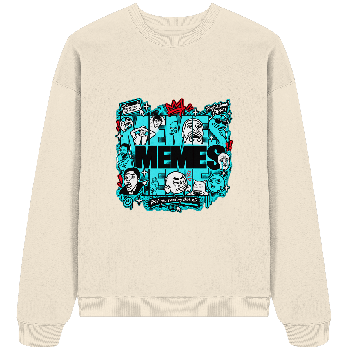 The Meme - Organic Oversize Sweatshirt
