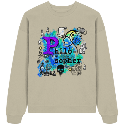 Der Philosoph - Bio-Oversize-Sweatshirt