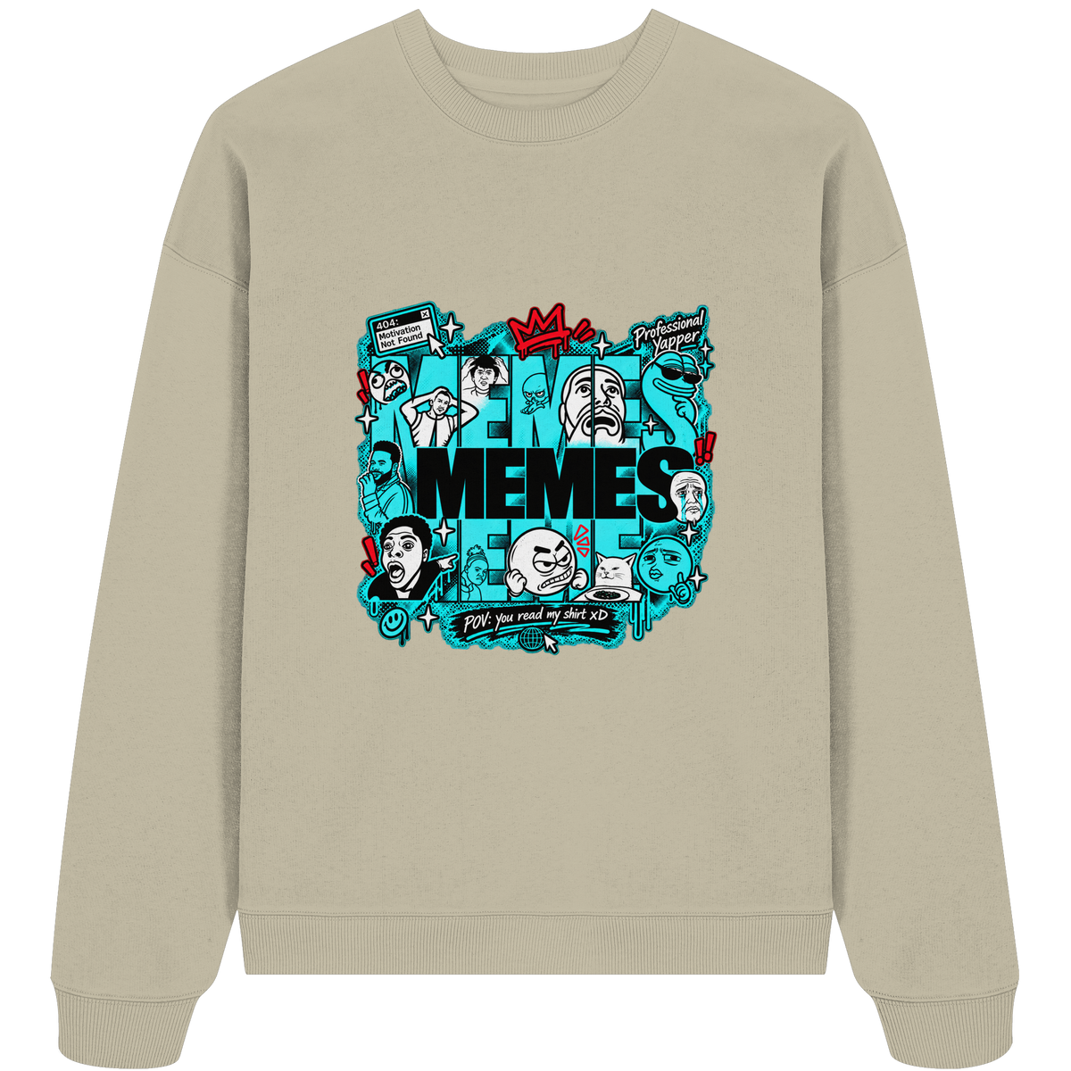 The Meme - Organic Oversize Sweatshirt
