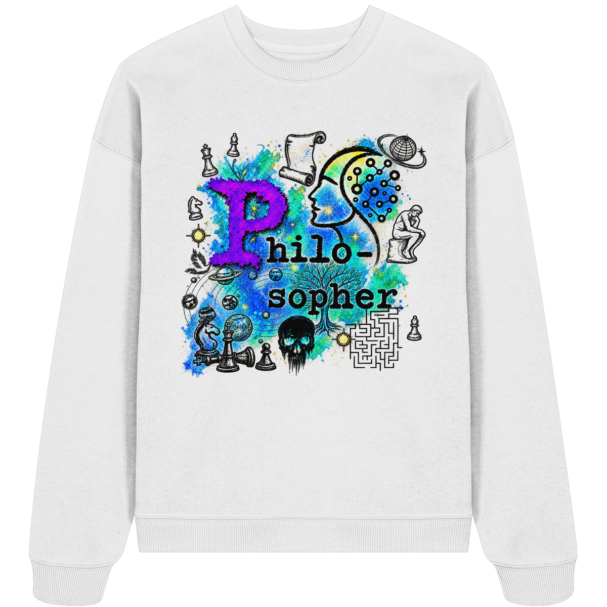 Der Philosoph - Bio-Oversize-Sweatshirt