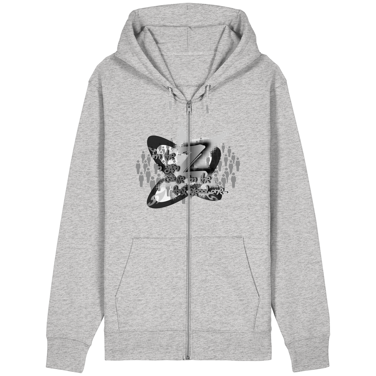 The Rebellion Z BASiC - Felpa con zip organica dal taglio rilassato