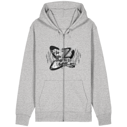 The Rebellion Z BASiC - Felpa con zip organica dal taglio rilassato