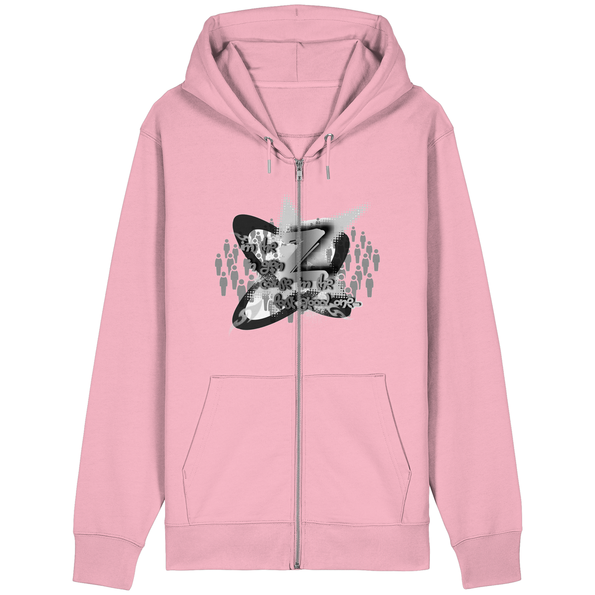 The Rebellion Z BASiC - Felpa con zip organica dal taglio rilassato