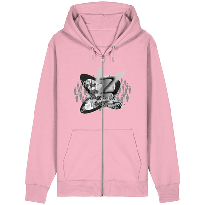 The Rebellion Z BASiC - Felpa con zip organica dal taglio rilassato