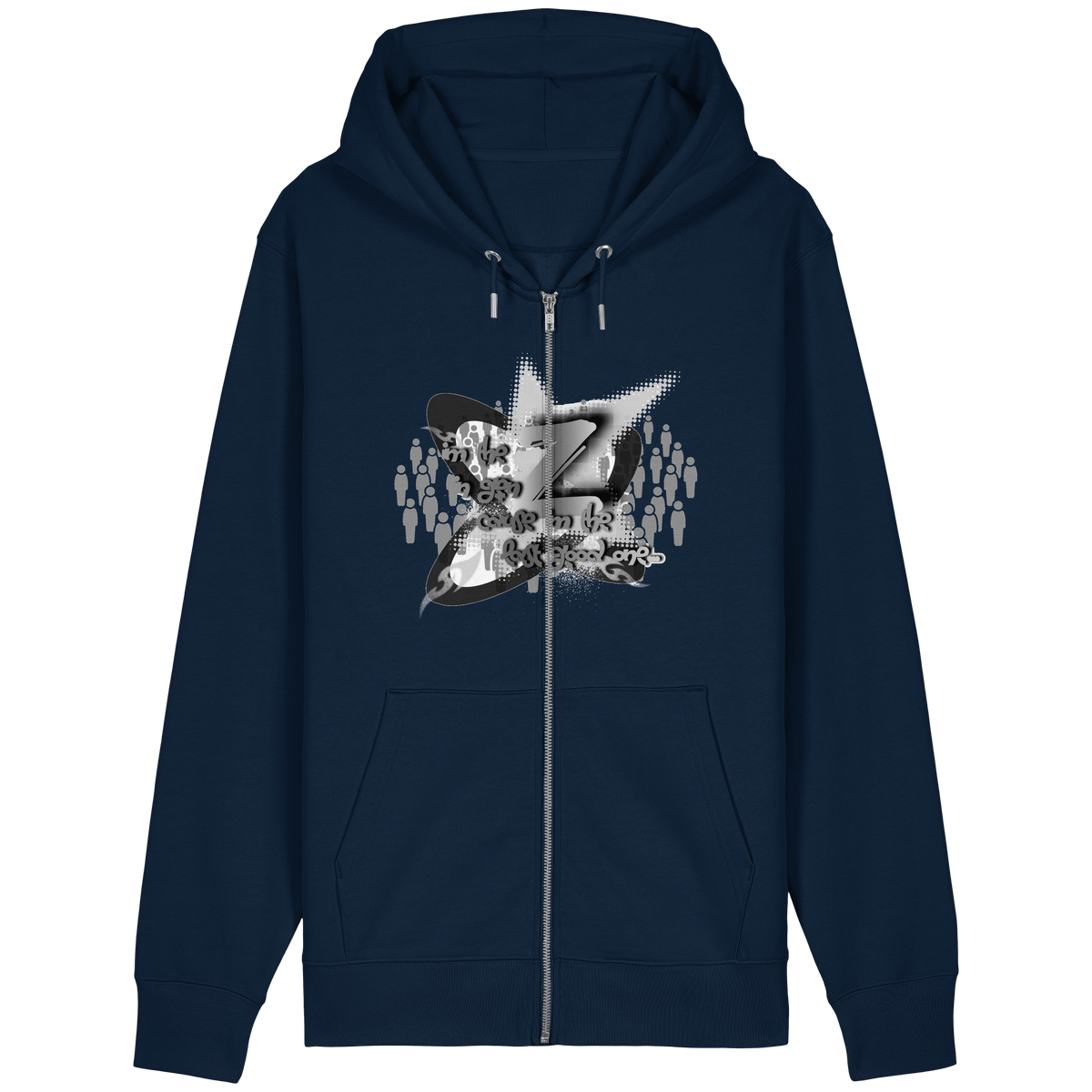 The Rebellion Z BASiC - Felpa con zip organica dal taglio rilassato