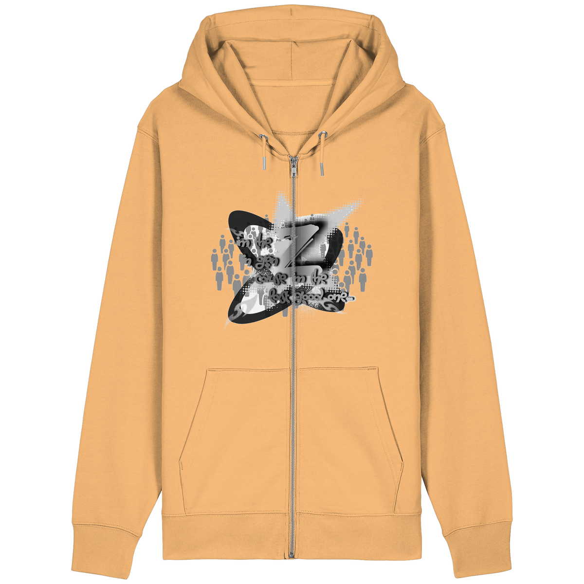The Rebellion Z BASiC - Felpa con zip organica dal taglio rilassato