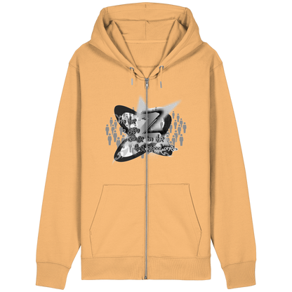 The Rebellion Z BASiC - Felpa con zip organica dal taglio rilassato