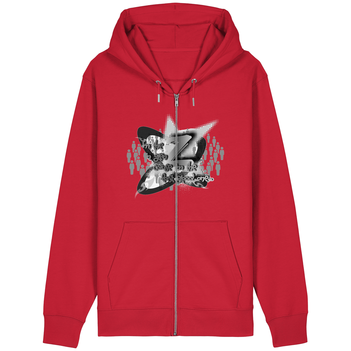 The Rebellion Z BASiC - Felpa con zip organica dal taglio rilassato