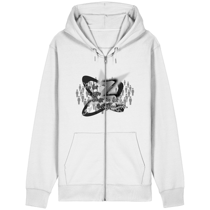 The Rebellion Z BASiC - Felpa con zip organica dal taglio rilassato