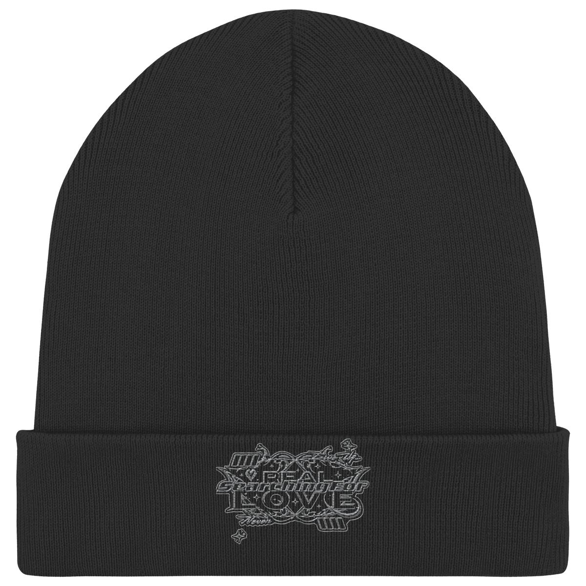 DIE REAL LOVE BASiCS – Beanie aus Bio-Rippstrick