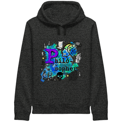 Der Philosoph – Bio-Kapuzenpullover mit seitlichen Eingrifftaschen