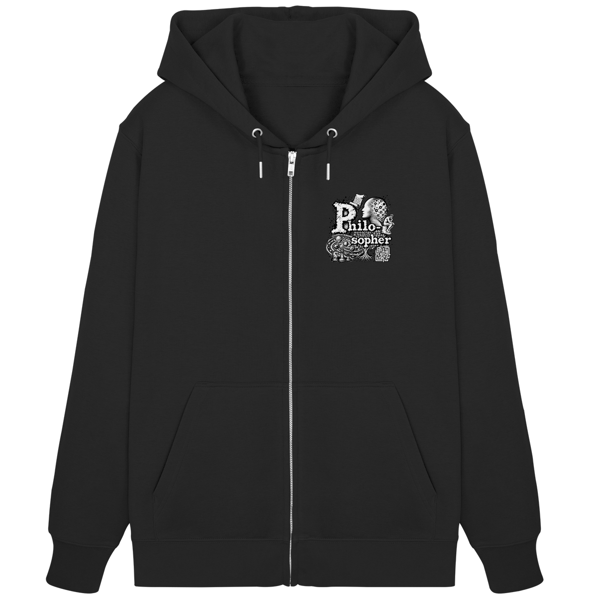 Der Philosoph - Bio-Reißverschluss-Hoodie
