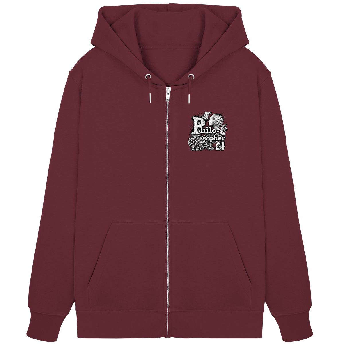 Der Philosoph - Bio-Reißverschluss-Hoodie