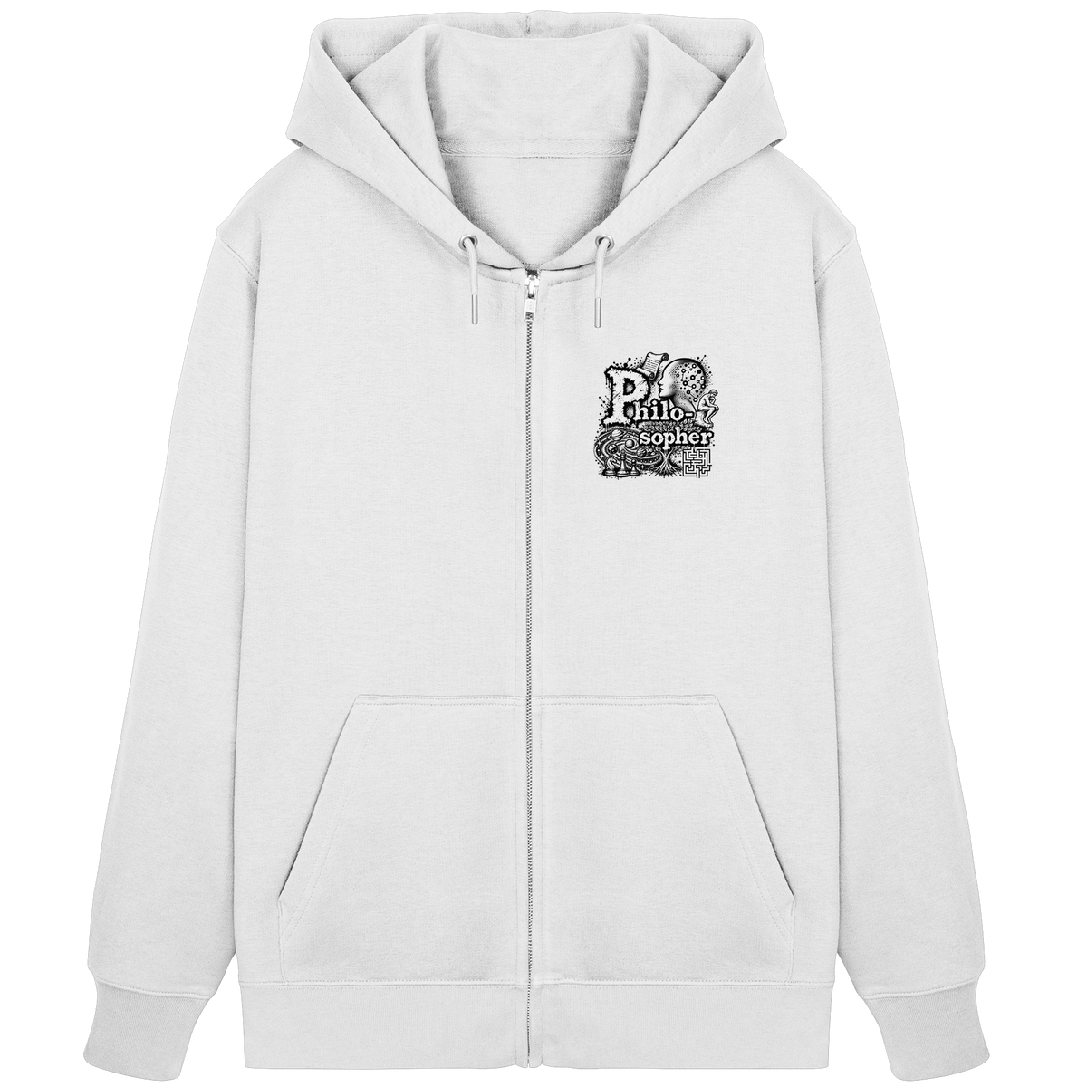 Der Philosoph - Bio-Reißverschluss-Hoodie
