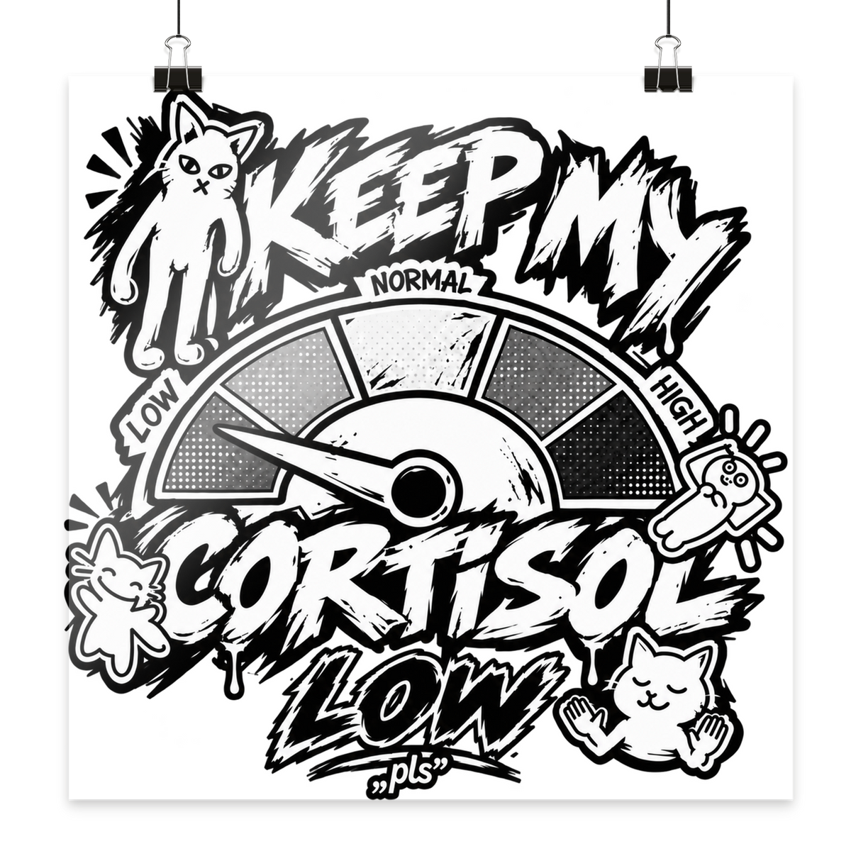 niedriges CORTiSOL - Poster 30x30