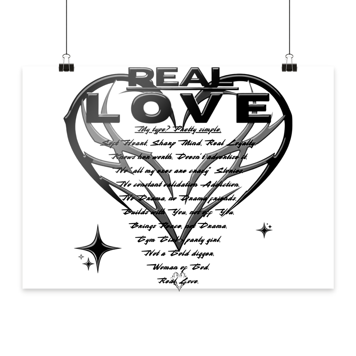 I BASiCI DEL VERO AMORE - Poster Din A1 (orizzontale)