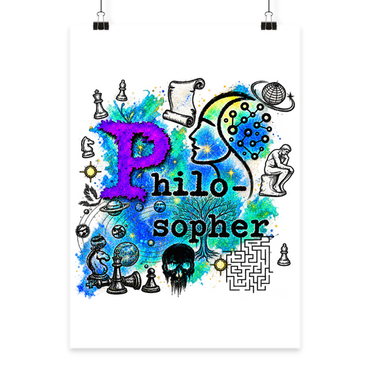 El Filósofo - Póster DIN A2 (vertical)
