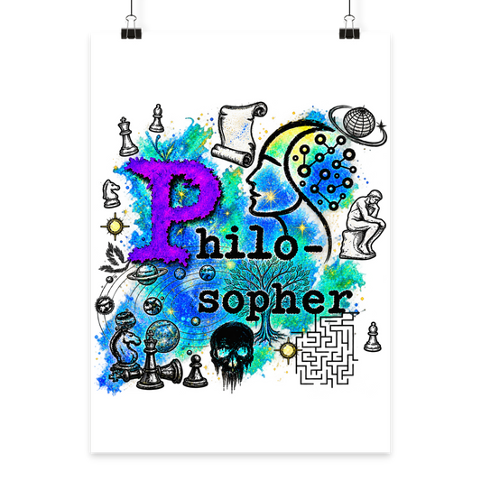 El Filósofo - Póster DIN A3 (vertical)