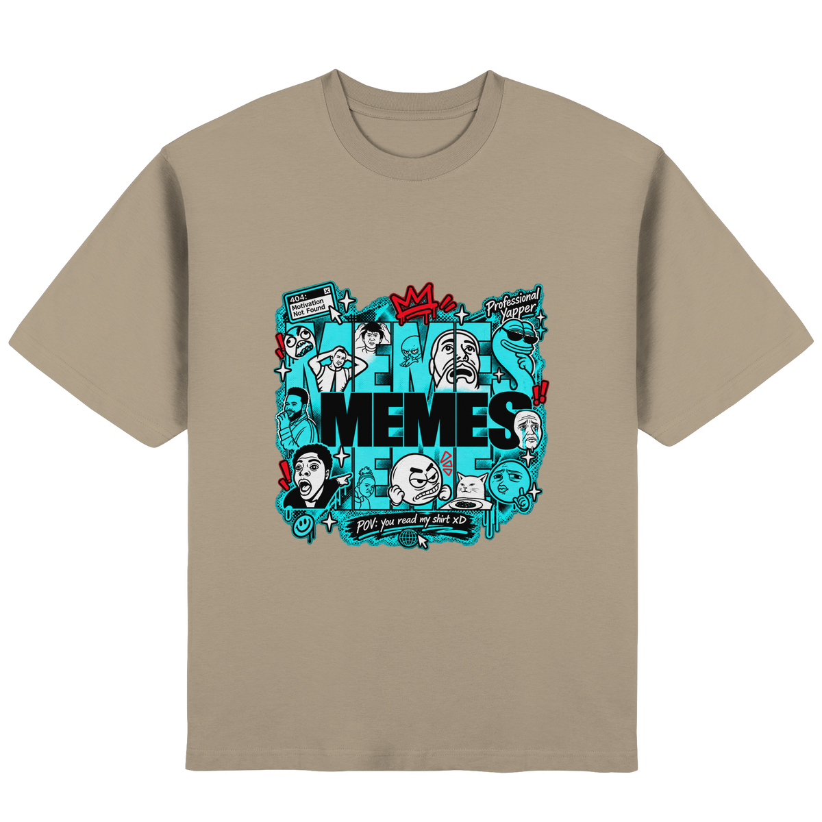 The Meme - Streetwear Oversized T-Shirt