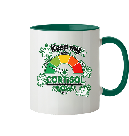 low CORTiSOL - Tasse zweifarbig