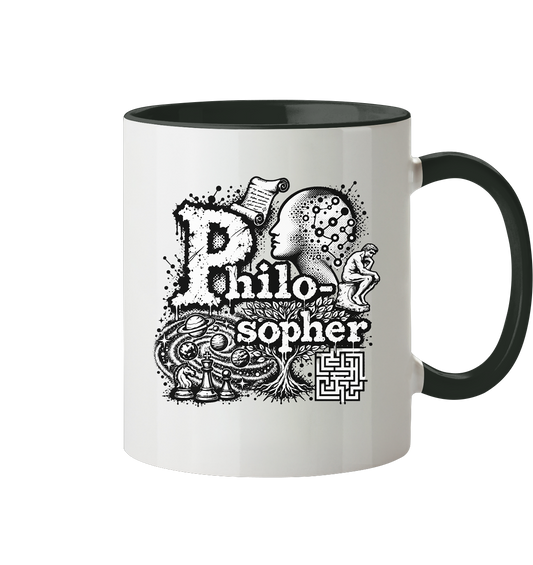 The Philosopher - Tasse zweifarbig
