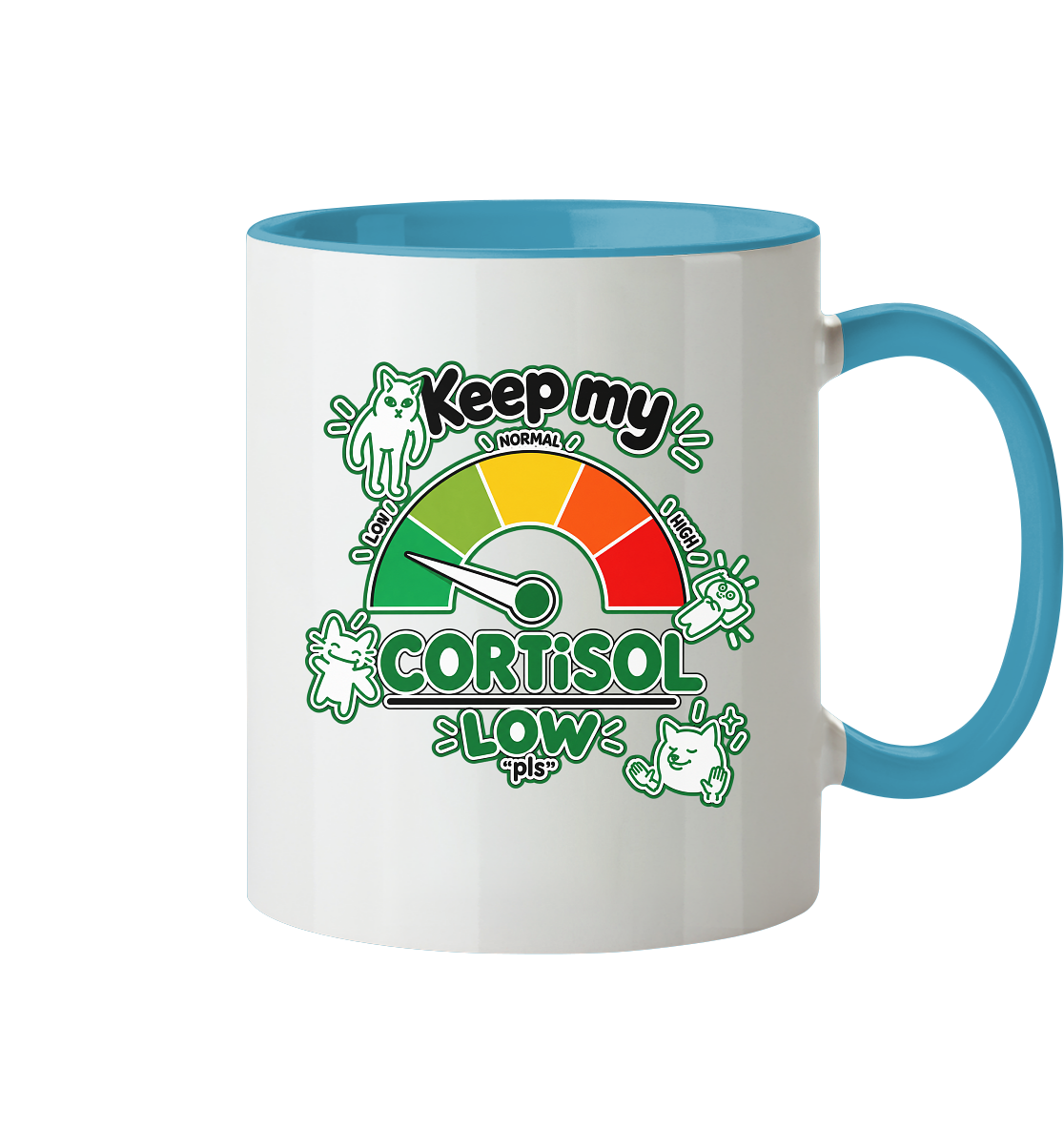 low CORTiSOL - Tasse zweifarbig