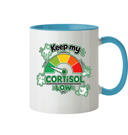 low CORTiSOL - Tasse zweifarbig