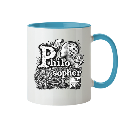 Der Philosoph - Tasse zweifarbig