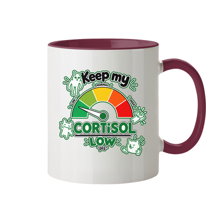 low CORTiSOL - Tasse zweifarbig
