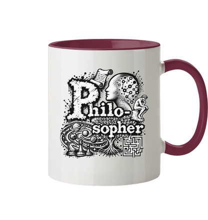Der Philosoph - Tasse zweifarbig