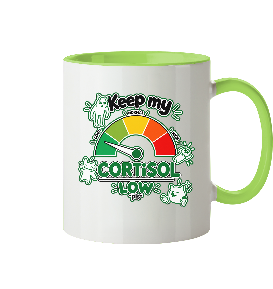 low CORTiSOL - Tasse zweifarbig
