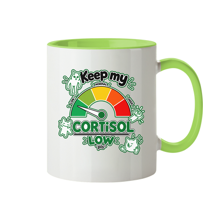 low CORTiSOL - Tasse zweifarbig