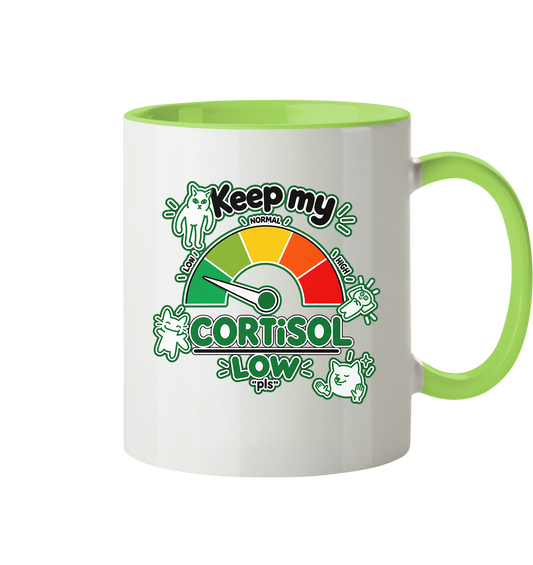 low CORTiSOL - Tasse zweifarbig