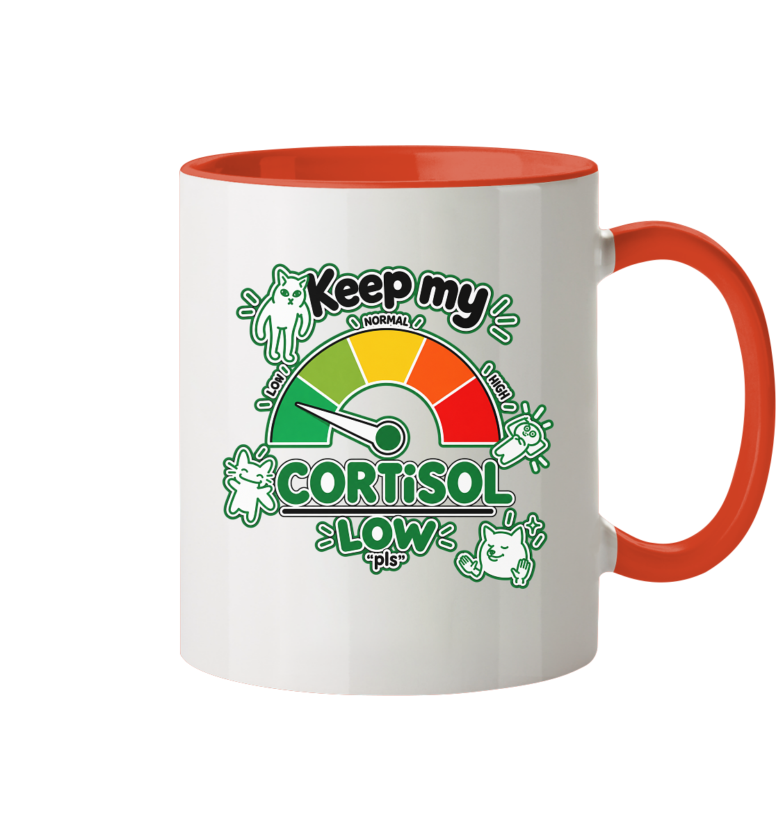 low CORTiSOL - Tasse zweifarbig