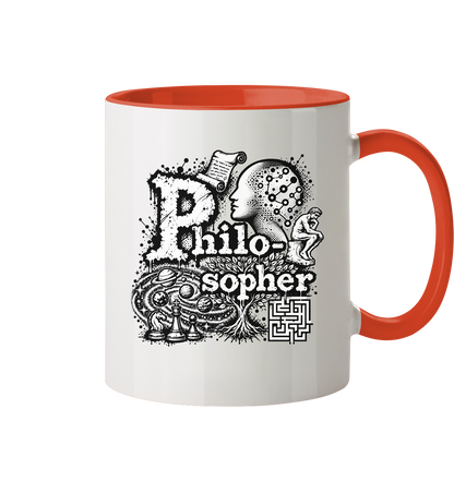 Der Philosoph - Tasse zweifarbig