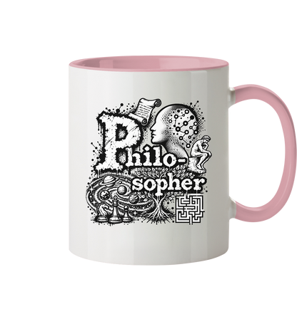 Der Philosoph - Tasse zweifarbig