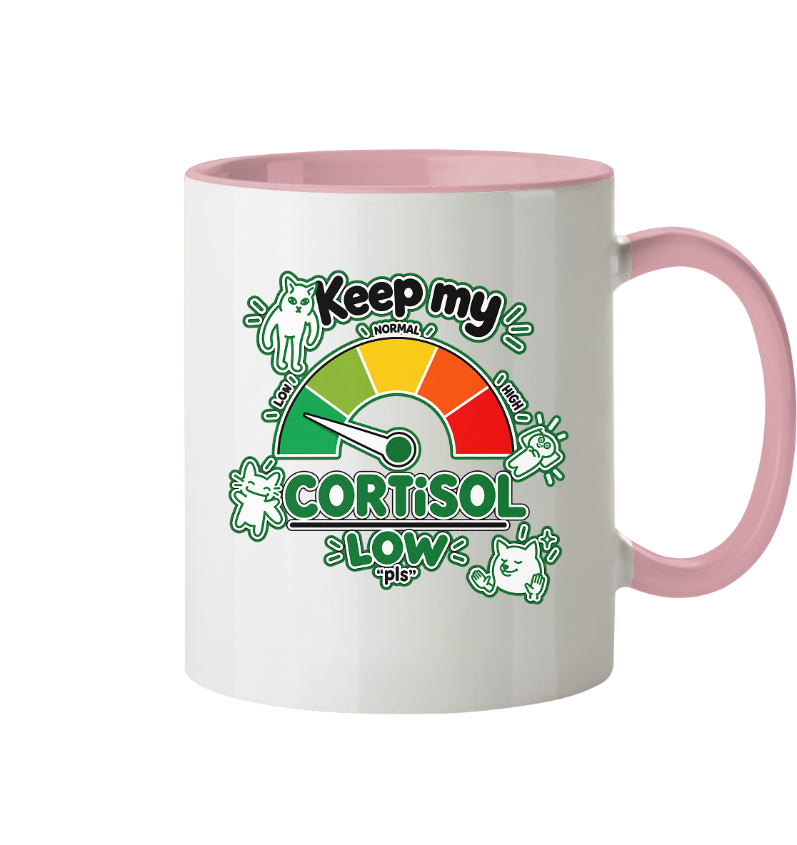 low CORTiSOL - Tasse zweifarbig