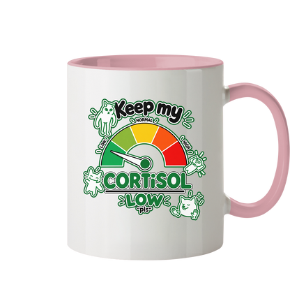 low CORTiSOL - Tasse zweifarbig