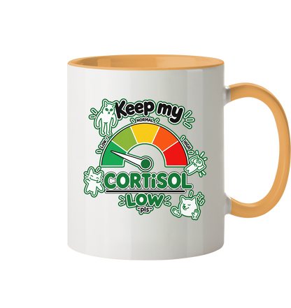 low CORTiSOL - Tasse zweifarbig