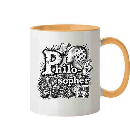 Der Philosoph - Tasse zweifarbig