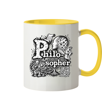 Der Philosoph - Tasse zweifarbig